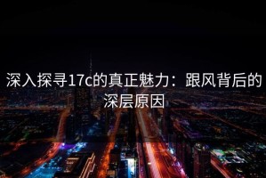 深入探寻17c的真正魅力：跟风背后的深层原因